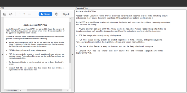 Extract PDF Content using ConvertAPI